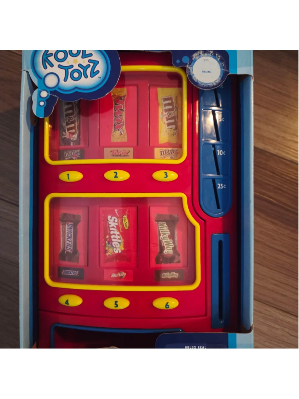 Kool Toyz Vending machine Bank Toy Red and Blue